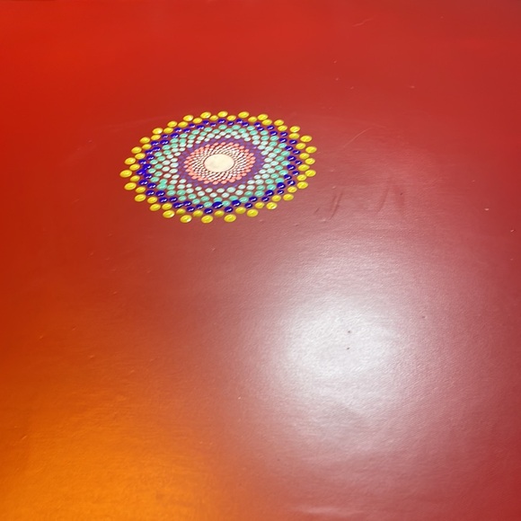 Rainbow canvas Mandala, 20 x 16“. Coded with a clear, indoor outdoor protection. - Picture 13 of 17